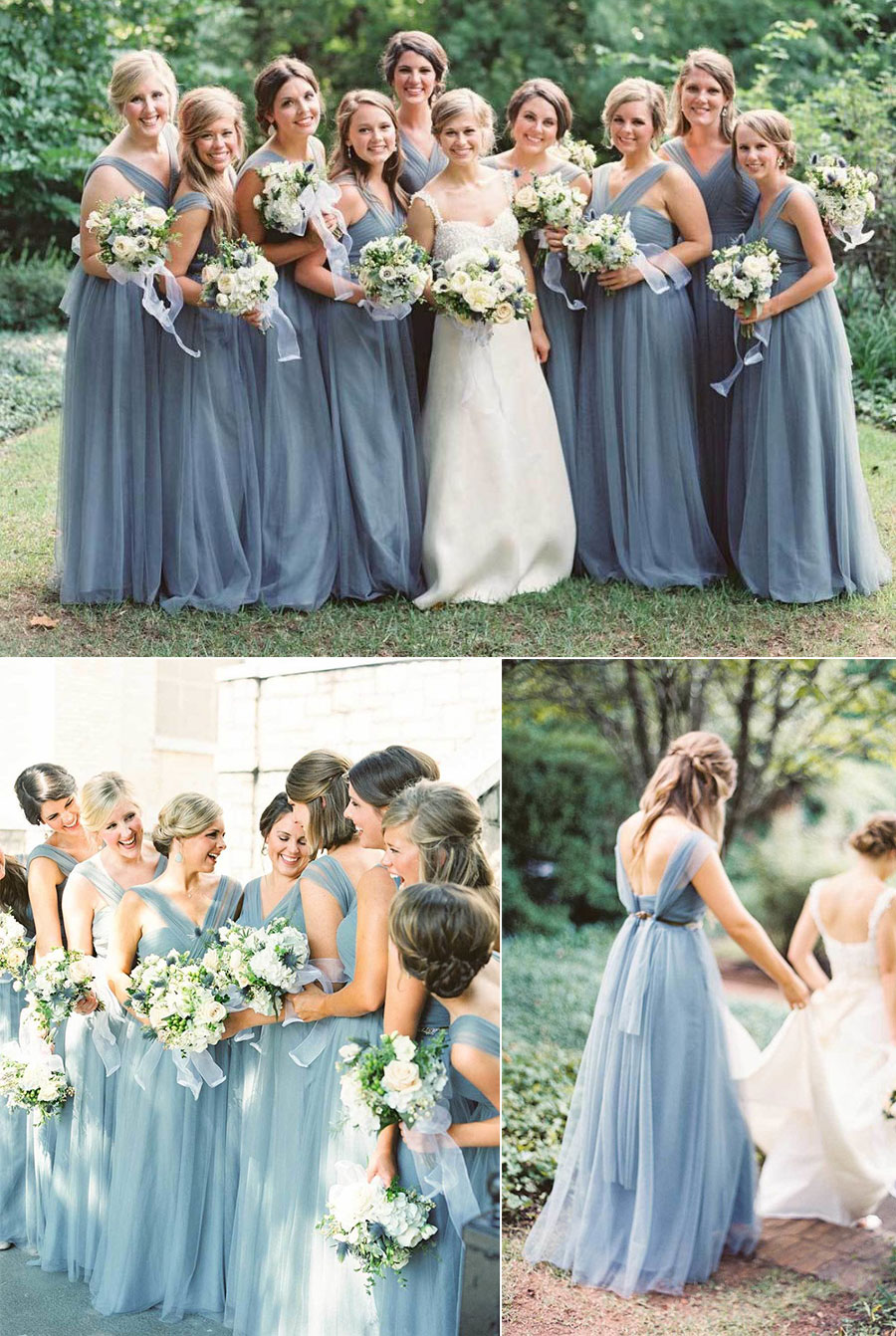 TOP 10 Dusty Blue Bridesmaid Dresses 