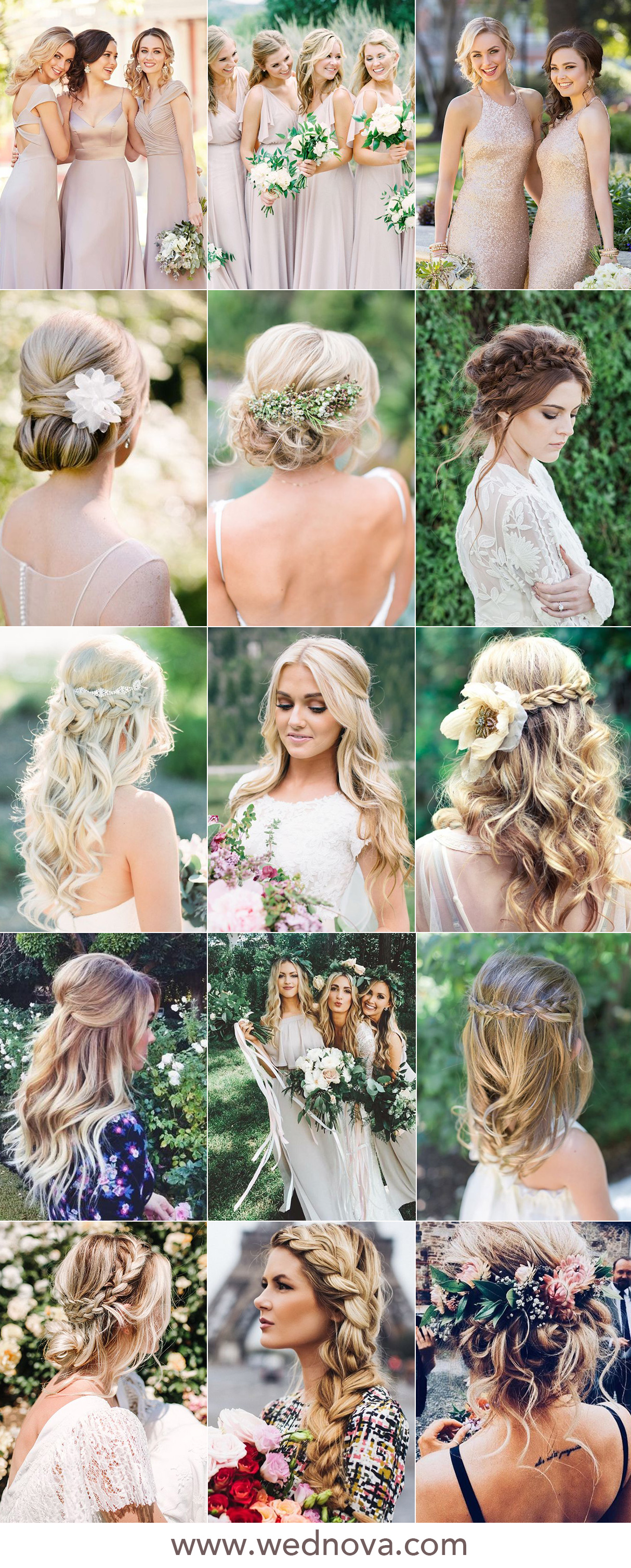 48 Easy Wedding Hairstyles Best Guide For Your Bridesmaids In 2019 Wednova Blog