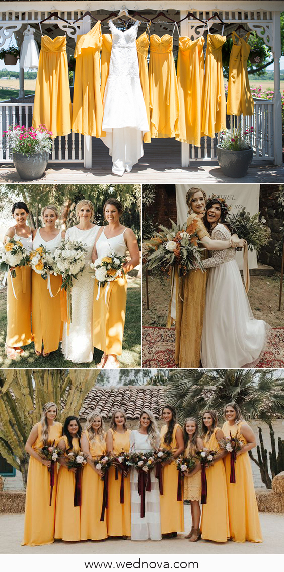 Gorgeous Gold Bridesmaid Dress Styles That Work for Most Women ...