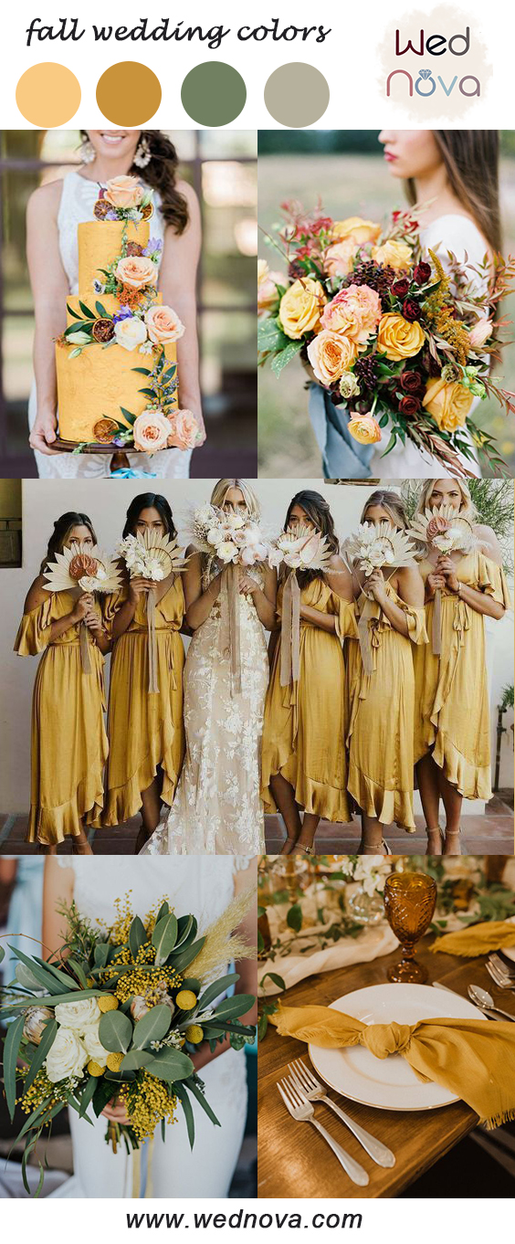 19 Fall Wedding Color Schemes Perfect for Autumn - WedNova Blog