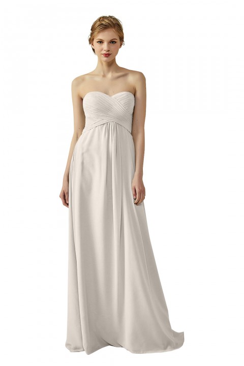 Classic Simple Sweet Heart Bridesmaid Dress