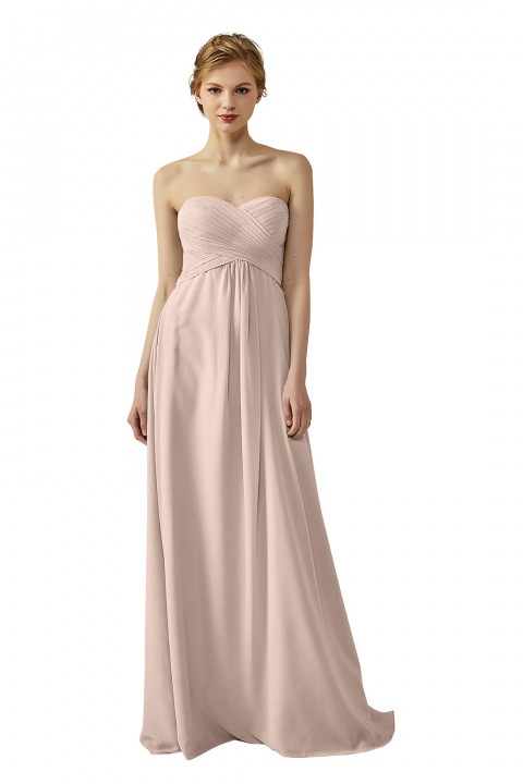 Classic Simple Sweet Heart Bridesmaid Dress