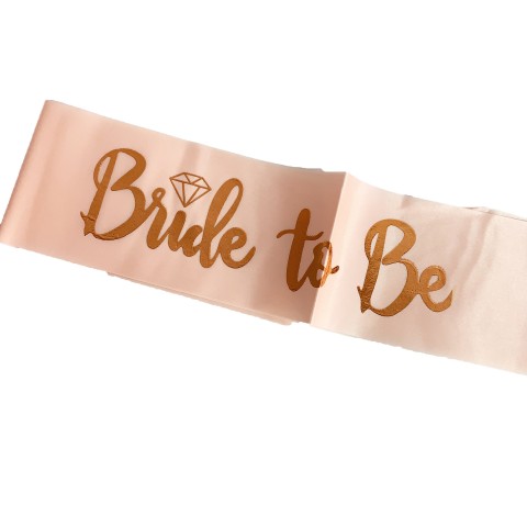 Bride to Be Gold Foil Bachelorette Party Sashes