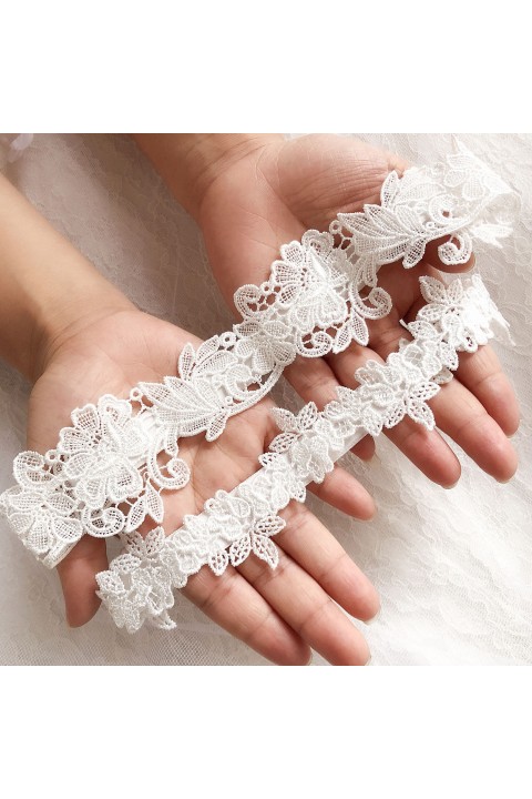 Lace Elastic Bridal Garter Set