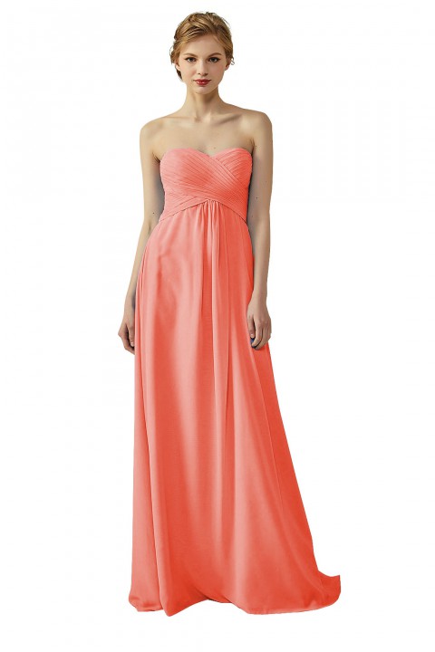 Classic Simple Sweet Heart Bridesmaid Dress