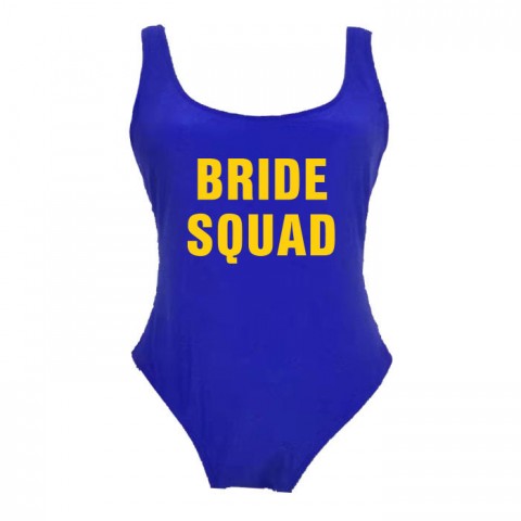 Bride Squad Bachelorette Party One Piece Swimsuit