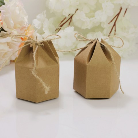 Kraft Paper Bridesmaid Gift Box - 10 Pack