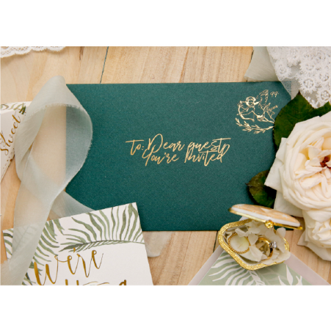 Rustic Greenery Customized Wedding Invitation