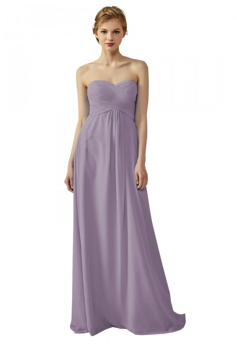 Classic Simple Sweet Heart Bridesmaid Dress