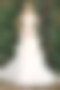 2021 New Fashion White Round Neck Off-the-shoulder Double Straps Wedding Dress With Flower Shape