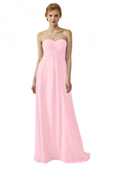 Classic Simple Sweet Heart Bridesmaid Dress