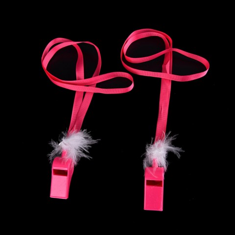 Feather Decor Hen Party Game Fluffy Whistles