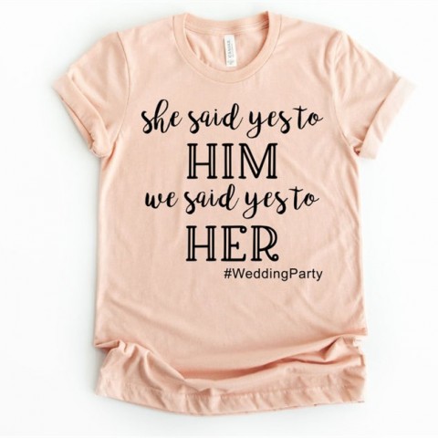 Slogan Printed Bachelorette Bride Party T-Shirt
