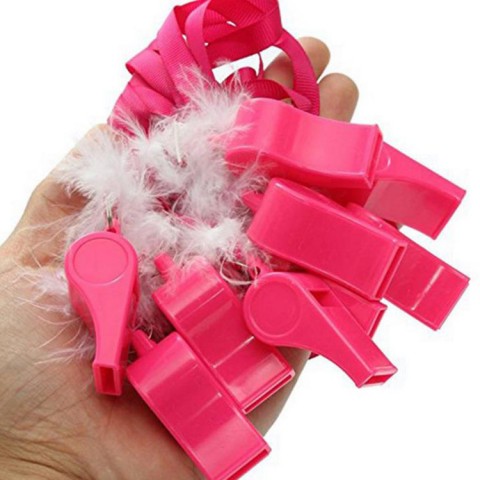 Feather Decor Hen Party Game Fluffy Whistles