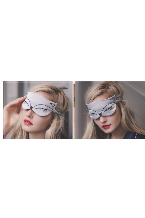 Bride & Bridesmaids Embroidery Fox Silk Eye Mask