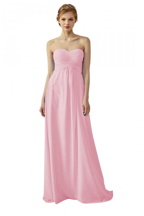 Classic Simple Sweet Heart Bridesmaid Dress