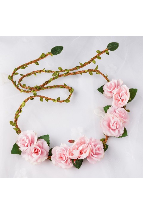 Artificial Flowers Leaf Bridal Belt