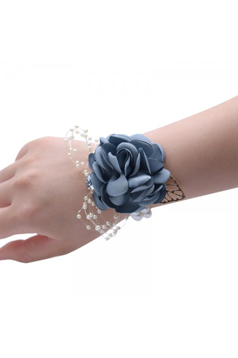 Pearl Crystal Wedding Wrist Corsage