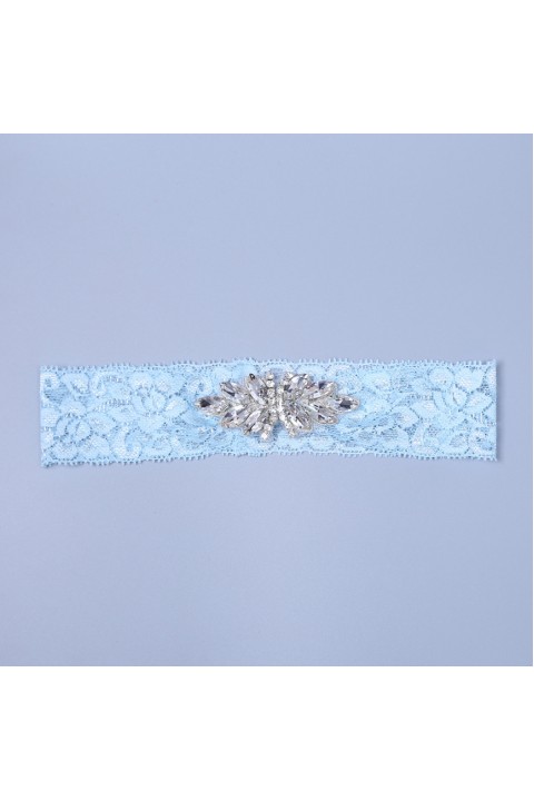 Rhinestone Crystal Elastic Lace Bridal Garter