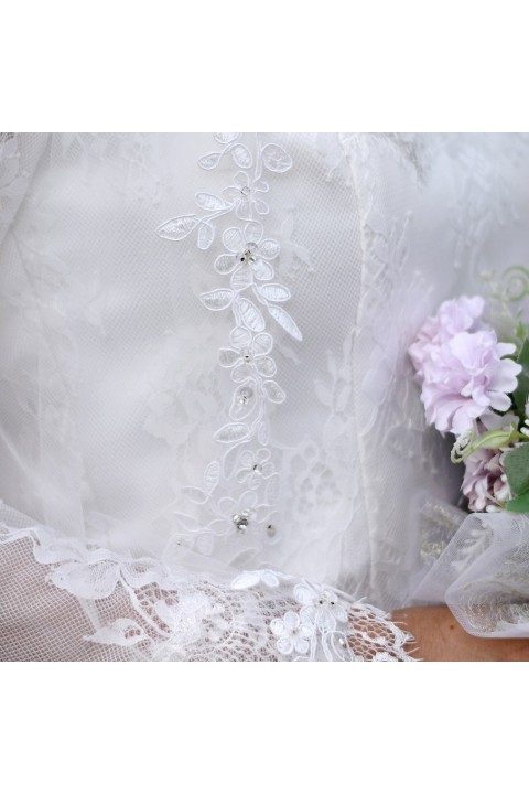 Lace Crochet One-Tier Bridal Veil