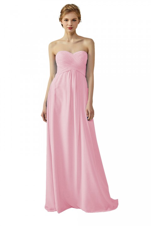 Classic Simple Sweet Heart Bridesmaid Dress