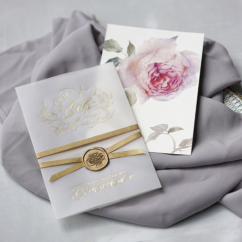 Floral Printed Customized Wedding Invitation