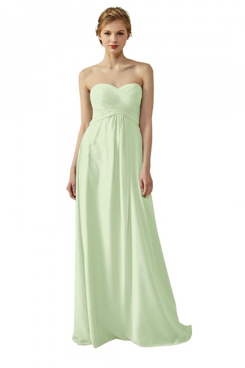 Classic Simple Sweet Heart Bridesmaid Dress