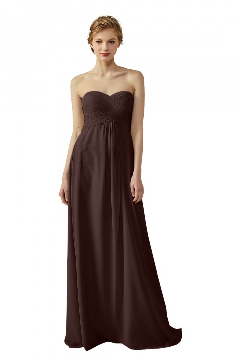 Classic Simple Sweet Heart Bridesmaid Dress