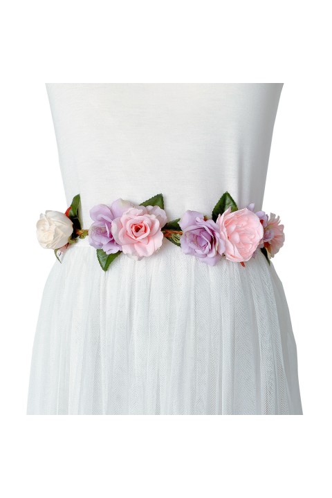 Artificial Flowers Leaf Bridal Belt