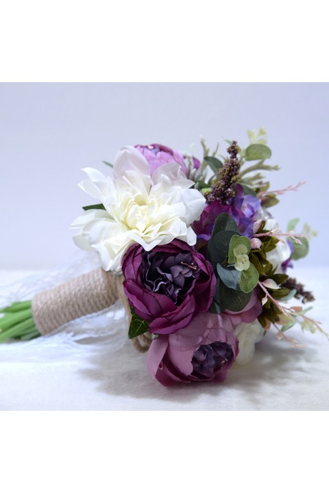 Artificial Flower Leaf Silk Wedding Bouquet