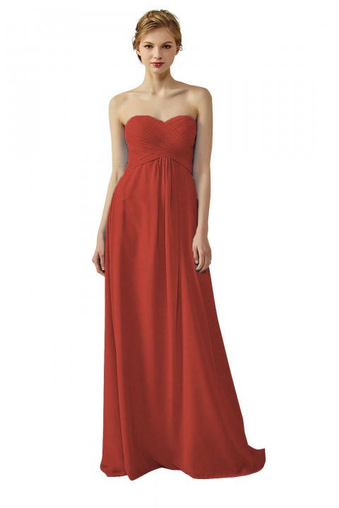 Classic Simple Sweet Heart Bridesmaid Dress