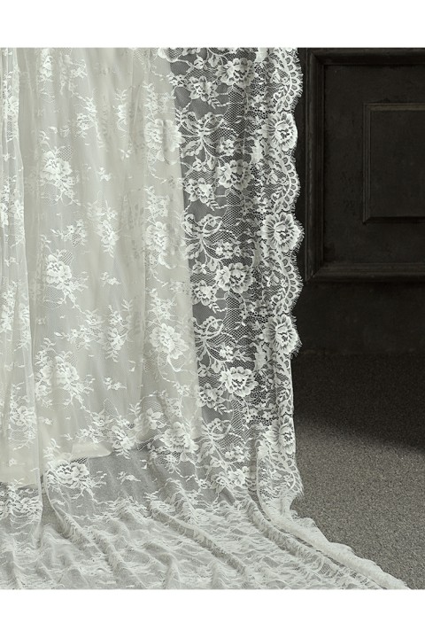 Flower Lace Eyelash Long Vintage Wedding Veil