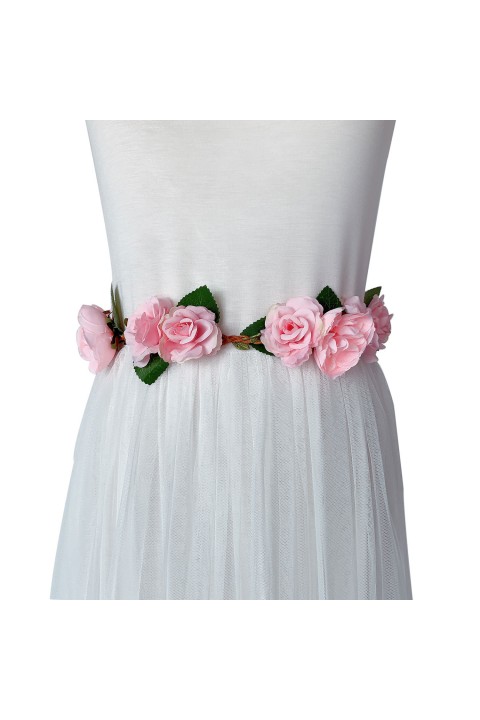 Artificial Flowers Leaf Bridal Belt