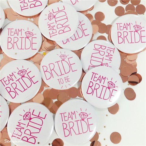 Team Bride & Bride to Be Bachelorette Party Badge