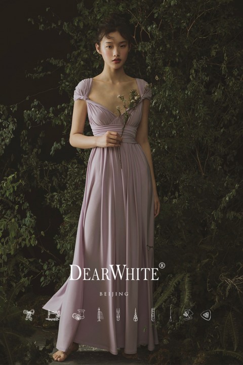 Multi-Wear Convertible Long Bridesmaid Dress