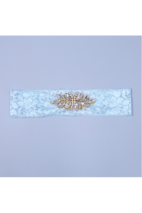 Rhinestone Crystal Elastic Lace Bridal Garter