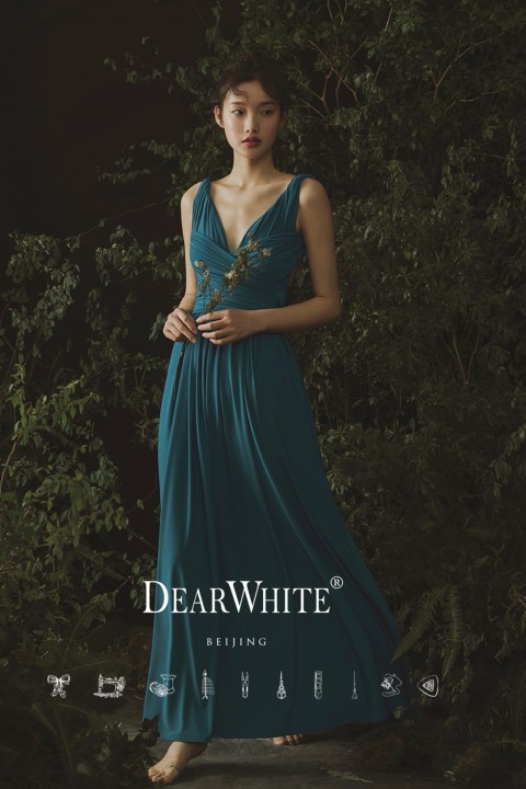 Multi-Wear Convertible Long Bridesmaid Dress