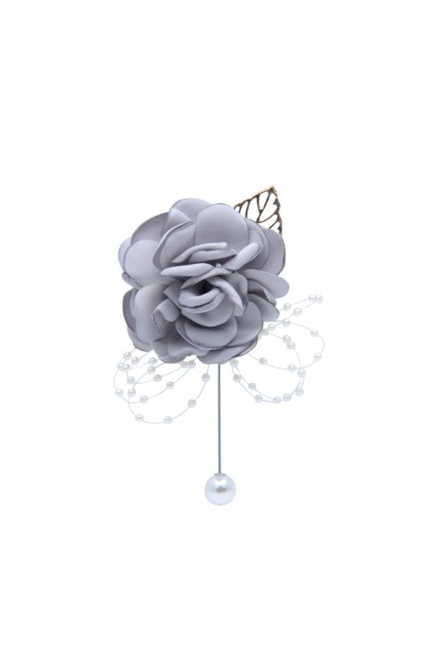 Artificial Flower Pearl Crystal Wedding boutonniere