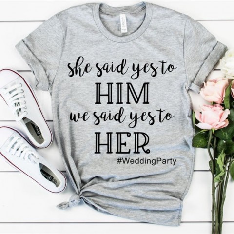 Slogan Printed Bachelorette Bride Party T-Shirt