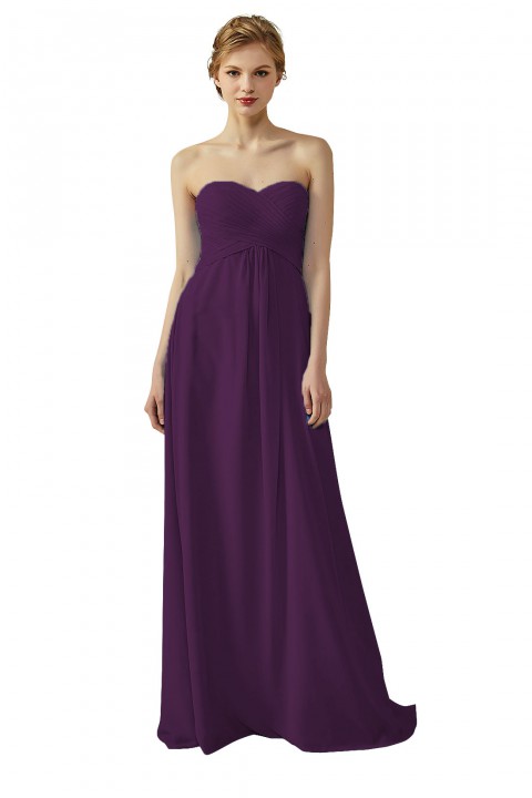 Classic Simple Sweet Heart Bridesmaid Dress