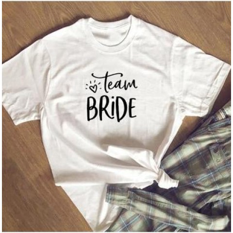 Team Bride Printed Bachelorette Bride Party T-Shirt