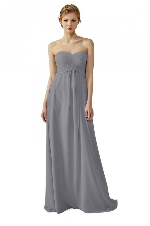 Classic Simple Sweet Heart Bridesmaid Dress