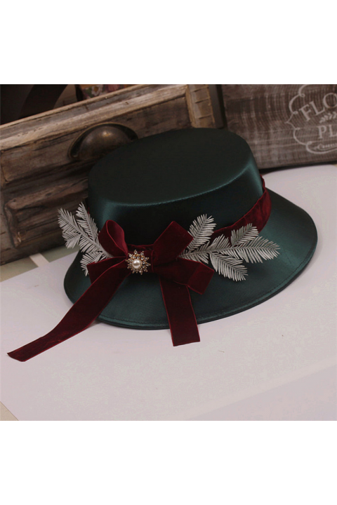 Two Colors Optional Handmade Suede Ribbon Hat
