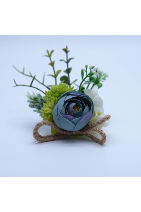Artificial Flower Greenery Wrist Corsage