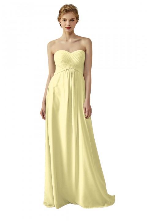 Classic Simple Sweet Heart Bridesmaid Dress