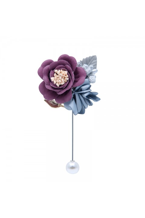 Artificial Flower Pearl Wedding Boutonniere