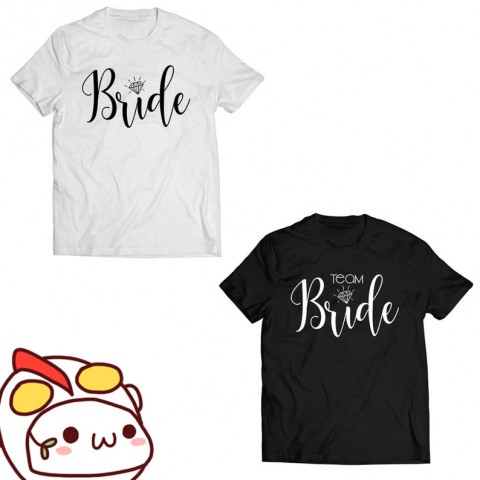 Slogan printed Bachelorette Bride Party T-Shirt