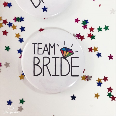 Team Bride & Bride to Be Bachelorette Party Badge