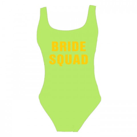 Bride Squad Bachelorette Party One Piece Swimsuit