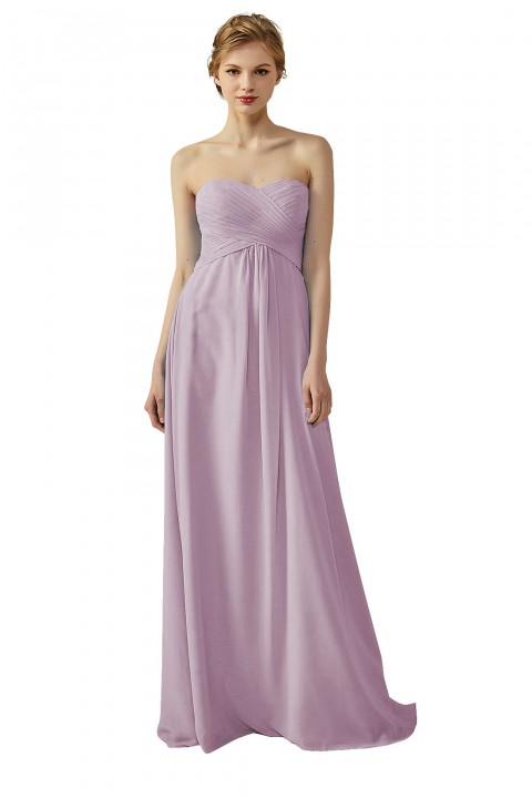 Classic Simple Sweet Heart Bridesmaid Dress